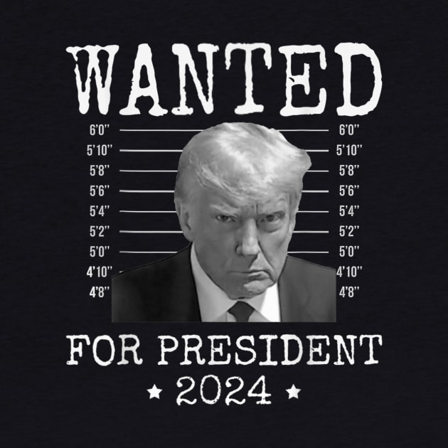 Wanted Donald Trump 2024 For President Never Surrender by Bearlyguyart